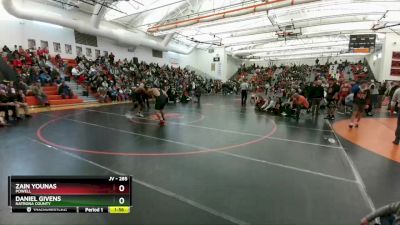 285 lbs Semifinal - Zain Younas, Powell vs Daniel Givens, Natrona County