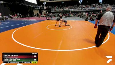 6A 150 lbs Cons. Round 1 - Micah Thomas, Killeen Harker Heights vs Ben Pennington, Keller Fossil Ridge