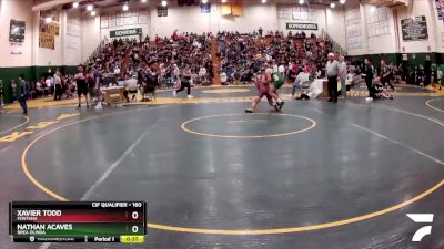 160 lbs Cons. Round 2 - Xavier Todd, Fontana vs Nathan Acaves, Brea Olinda