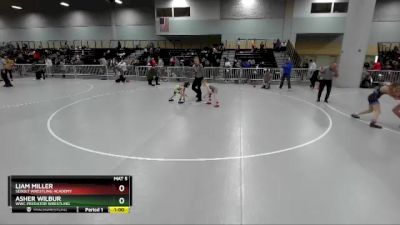 49 lbs Semifinal - Asher Wilbur, WWC Predator Wrestling vs Liam Miller, Sebolt Wrestling Academy