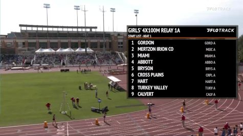 High School Girls' 4x100m Relay Class 1A, Finals 1