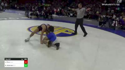 113 lbs Semifinal - Joey Cruz, Clovis North (CS) vs Koda Holeman, Clovis Hs (CS)