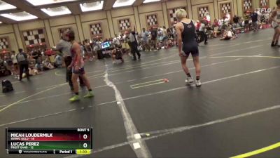 115 lbs Round 2 (6 Team) - Micah Loudermilk, SVRWC Gold vs Lucas Perez, Frost Gang