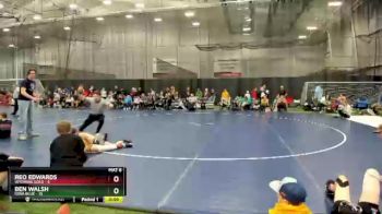 95 lbs Round 3 (4 Team) - Ben Walsh, Iowa Blue vs Reo Edwards, Wyoming Gold