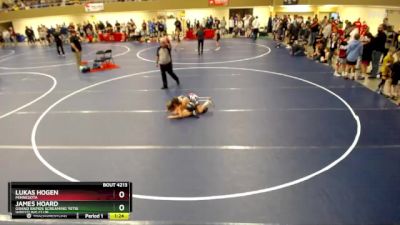 78 lbs Quarterfinal - James Hoard, Grand Rapids Screaming Yetis Wrestling Club vs Lukas Hogen, Minnesota