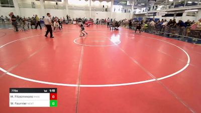 77 lbs Semifinal - Maddox Fitzsimmons, Rhode Rage vs Wyatt Fournier, Newtown