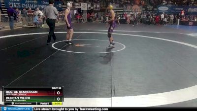 D 3 132 lbs Champ. Round 2 - Boston Kennerson, Opelousas Catholic vs Duncan Miller, South Beauregard