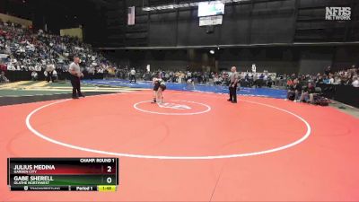 6A - 113 lbs Champ. Round 1 - Gabe Sherell, Olathe Northwest vs Julius Medina, Garden City