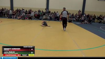 70 lbs Champ. Round 1 - Bennett Sorensen, MN Elite vs Luca Pagliai, Moen Wrestling Academy