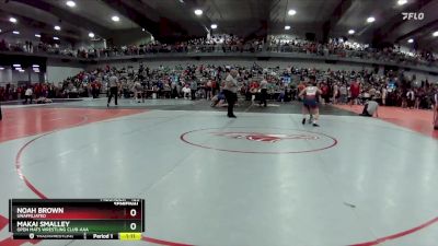 125 lbs Semifinal - Makai Smalley, Open Mats Wrestling Club-AAA vs Noah Brown, Unaffiliated