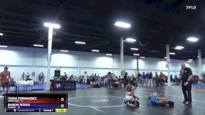 125 lbs Semis & 1st Wrestleback (8 Team) - Taina Fernandez, Maryland vs Baron Rosas, Kansas