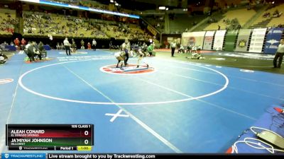 105 Class 1 lbs Cons. Round 2 - Ja`Miyah Johnson, Hillcrest vs Aleah Conard, El Dorado Springs