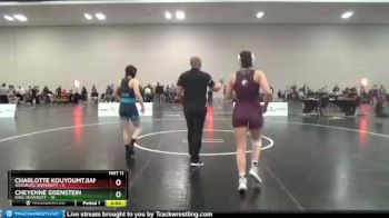 123 lbs Round 5 (12 Team) - Cheyenne Sisenstein, King University vs Charlotte Kouyoumtjian, Augsburg University