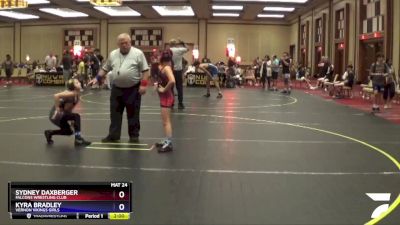 76 lbs Round 5 - Sydney Daxberger, Falcons Wrestling Club vs Kyra Bradley, Vernon Vikings Girls