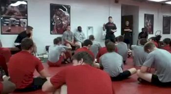 Husker wrestling practice