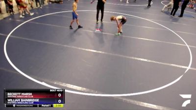 92 lbs Quarterfinal - Beckett Marsh, Waconia Wrestling Club vs William Bainbridge, Hastings Wrestling Club