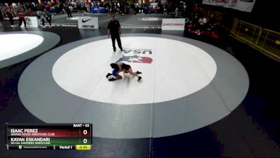 53 lbs Cons. Round 5 - Isaac Perez, Savage House Wrestling Club vs Kayan Eskandari, So Cal Hammers Wrestling