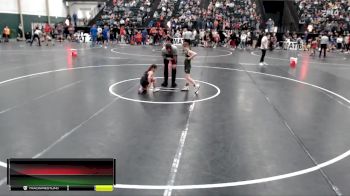 65-71 lbs Champ. Round 1 - Paisley Tegeler, Elkhorn Valley Wrestling Club vs Rylee Gabel, Pikes Peak Warriors