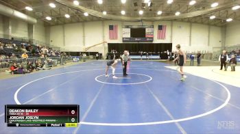 126 lbs Round 3 (3 Team) - Jordan Joslyn, Chautauqua Lake-Westfield-Panama vs Deakon Bailey, Tioga Sr HS