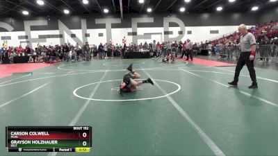 60 lbs Cons. Round 2 - Carson Colwell, PCHS vs Grayson Holzhauer, DELT