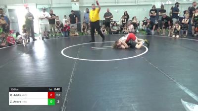 100 lbs Pools - Ryan Addis, Ares W.C. (MI) vs Zayden Ayers, Mineral Wells Bulldawgs