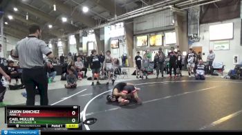 80 lbs Round 2 (8 Team) - Jaxon Sanchez, POWA vs Cael Muller, PA Alliance Black