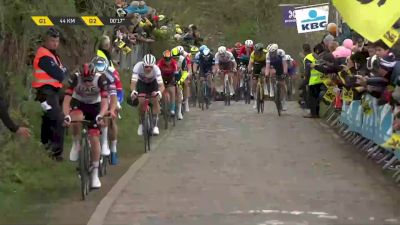 Tadej Pogacar, Mathieu Van Der Poel Attack Koppenberg In 2022 Tour Of Flanders