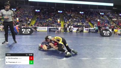 50 lbs Quarterfinal - Jace Strittmatter, Holy Name vs Blink Thomas Jr, Washington