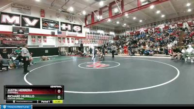 126 lbs Semifinal - Richard Murillo, Canyon Springs vs Justin Herrera, Chaparral