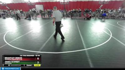 83-85 lbs Round 1 - Brantley DeBois, Waukesha Wrestling Club vs Owen Schmidt, Wisconsin