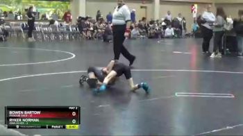 55 lbs Finals (2 Team) - Ryker Norman, Iowa Silver vs Bowen Bartow, Missouri Gold