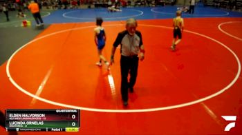 105 lbs Quarterfinals (8 Team) - Lucinda Ornelas, Owatonna vs Elden Halvorson, NLS (New London/Spicer)