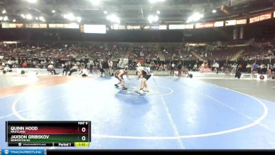 182 lbs Champ. Round 3 - Quinn Hood, Fruitland vs Jaxson Gribskov, Hermiston HS