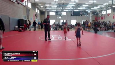 53 lbs Round 1 - Hudson Aldrich, 208 Badgers vs Wyatt Behm, East Idaho Elite