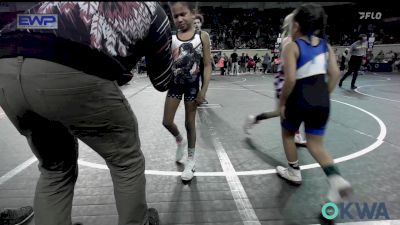 67 lbs 7th Place - Emeree Calkins, Pawhuska Elks Takedown vs Mila Rodriguez, Noble Takedown Club