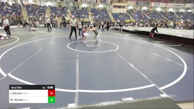 78 lbs Consolation - Isaiah Gaytan, Westy Futures Wolfpack vs Wyatt Spreer, Valley WC