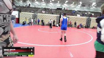 129-142 lbs Round 5 - Aiden Hutchison, Crawfordsville WC vs Brady Bixler, Red Hawk WA