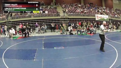 86 lbs Quarterfinal - Lincoln Schwettman, Badlands Elite vs Timmy Valeti, Champions Wrestling Club