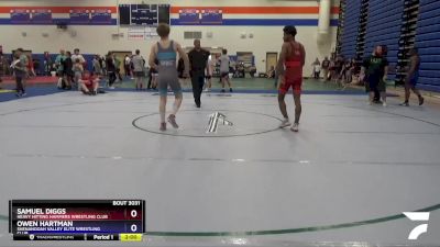 160 lbs Champ. Round 1 - Samuel Diggs, Heavy Hitting Hammers Wrestling Club vs Owen Hartman, Shenandoah Valley Elite Wrestling Club