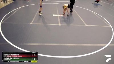 87 lbs Champ. Round 2 - Ryker Meyering, Apple Valley Wrestling Club vs Bentley Miller, Minnesota