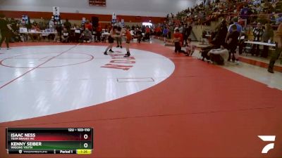 103-110 lbs Round 2 - Kenny Seiber, Wiggins Youth vs Isaac Ness, Team Braves WC