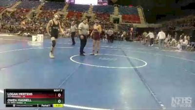 132 lbs Quarterfinals (8 Team) - Logan Mertens, W2-Bismarck vs Owen Magnell, E3-West Fargo