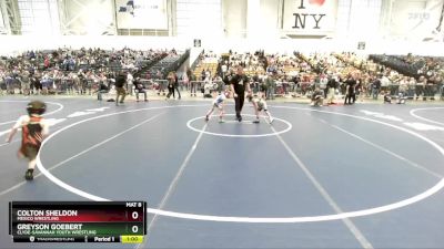 50 lbs Cons. Round 3 - Greyson Goebert, Clyde-Savannah Youth Wrestling vs Colton Sheldon, Mexico Wrestling