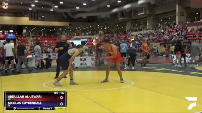 182 lbs Quarterfinal - Abdullah Al-Jewari, AR vs Nicolas Kuykendall, TX