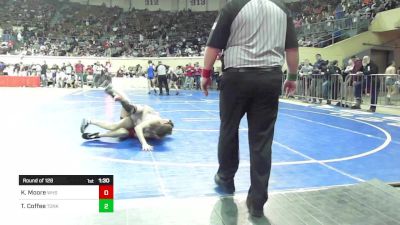 123 lbs Round Of 128 - Kail Moore, Warner High School vs Tate Coffee, Tonkawa