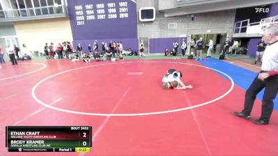 132 lbs Cons. Round 5 - Brody Kramer, Gorilla Wrestling Club Inc vs Ethan Craft, Willard Youth Wrestling Club