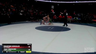 144-4A Quarterfinal - Tony Macaluso, Pueblo County vs Celestino Gonzales, Air Academy