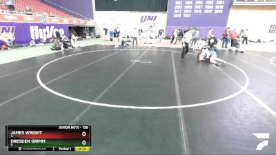 138 lbs Cons. Semi - Dresden Grimm, IL vs James Wright, IL