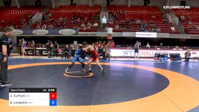 55 lbs Semifinal - Dalton Duffield, Aries Wrestling Club/OKC RTC vs Britain Longmire, Unattached