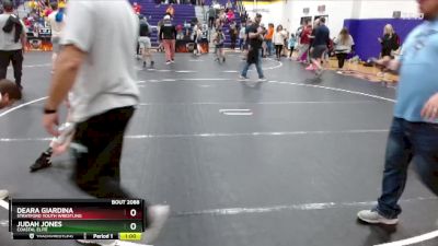 80 lbs Cons. Semi - Judah Jones, Coastal Elite vs DeAra Giardina, Stratford Youth Wrestling